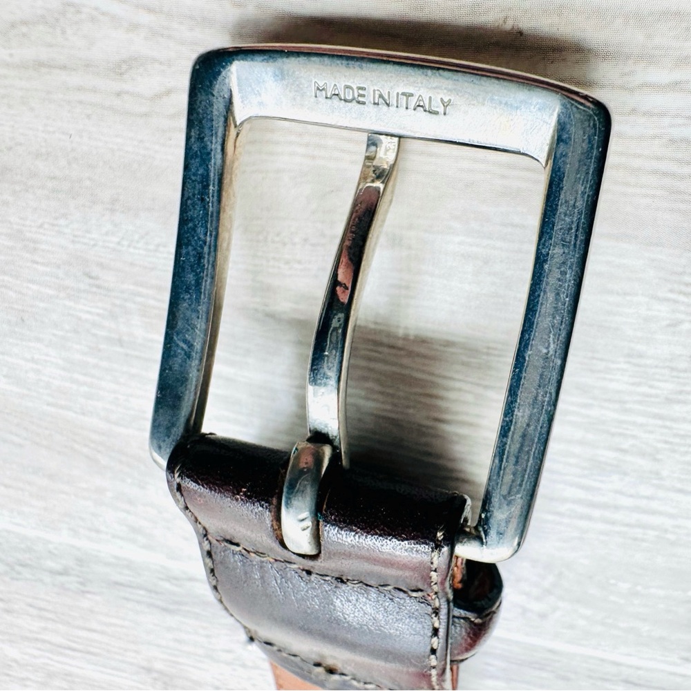 POLO Ralph Lauren Classic Brown Italian Saddle Leather Belt | Size 36/90 - Picture 6 of 13